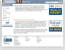 Tablet Screenshot of maineparents.net